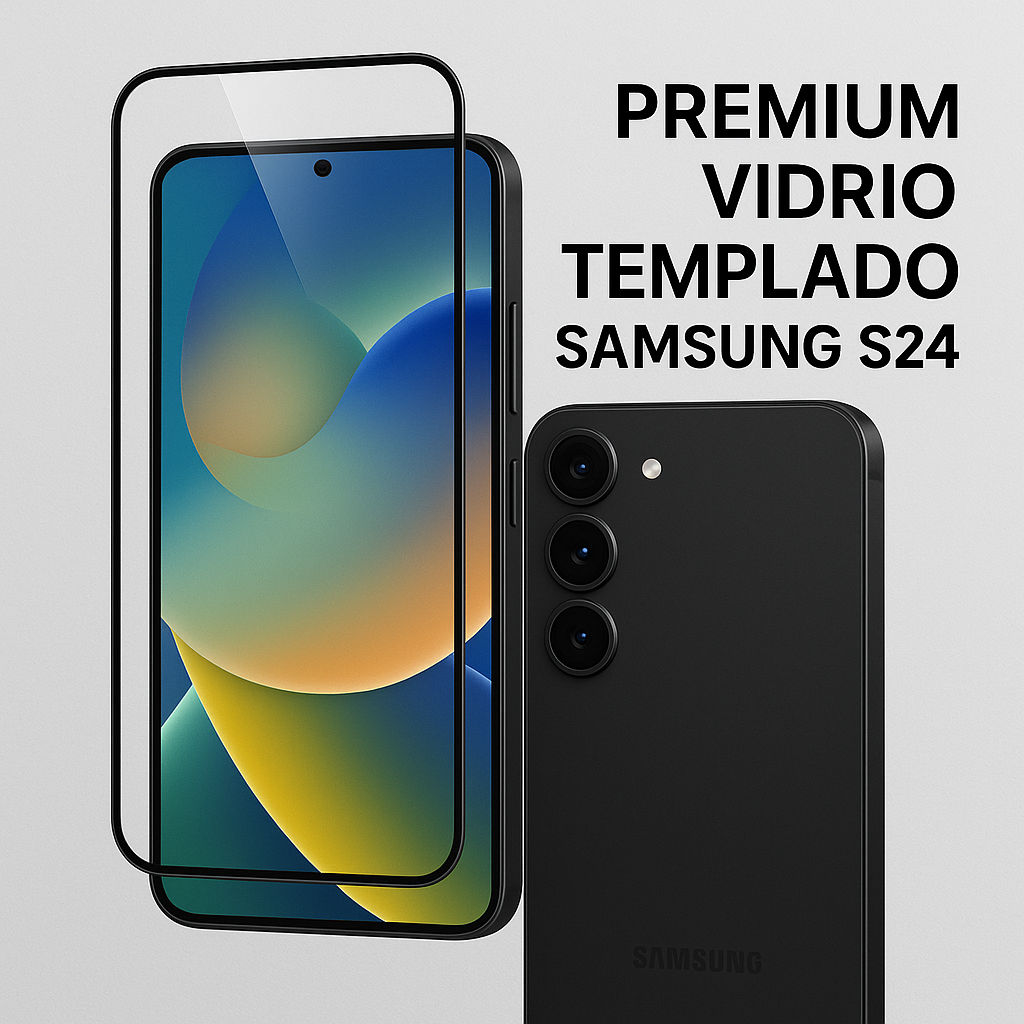 VIDRIO TEMPLADO PREMIUM IPHONE SAMSUNG S24